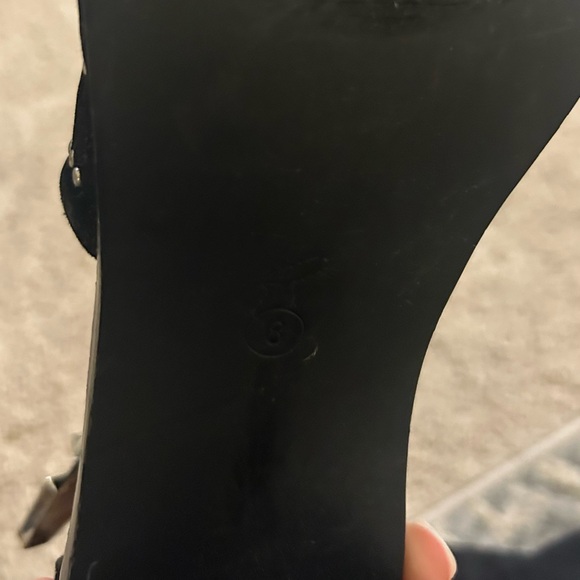 Shoe Republic LA Black Studded Heels - Picture 7 of 9